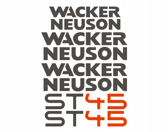 Samolepky Wacker Neuson ST45