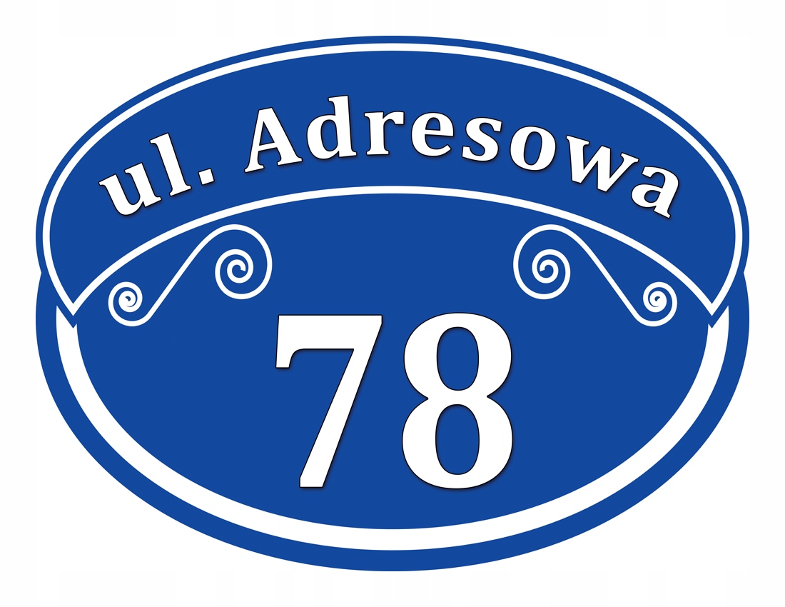 

Tabliczka Adresowa Adres Numer Na Dom znak ulica