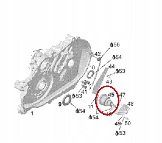 CAN-AM OUTLANDER 400 03-15 bendix bendiks zębatka Waga produktu z opakowaniem jednostkowym 0.6 kg