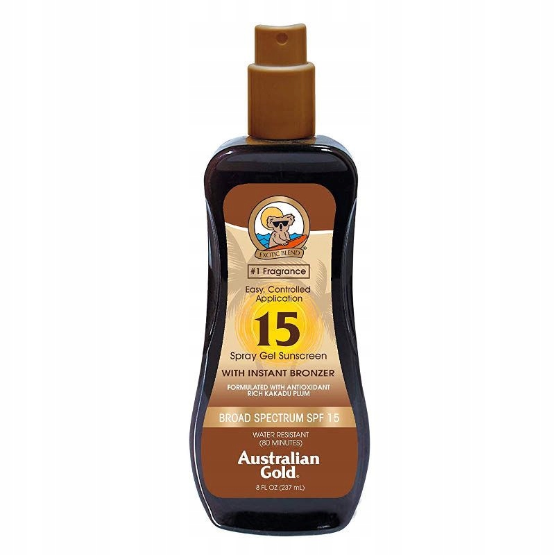 

Australian Gold Spf 15 bronzer Spray Gel na słońce