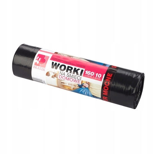

worki na śmieci domowe 160L, 10 sztuk, mocne