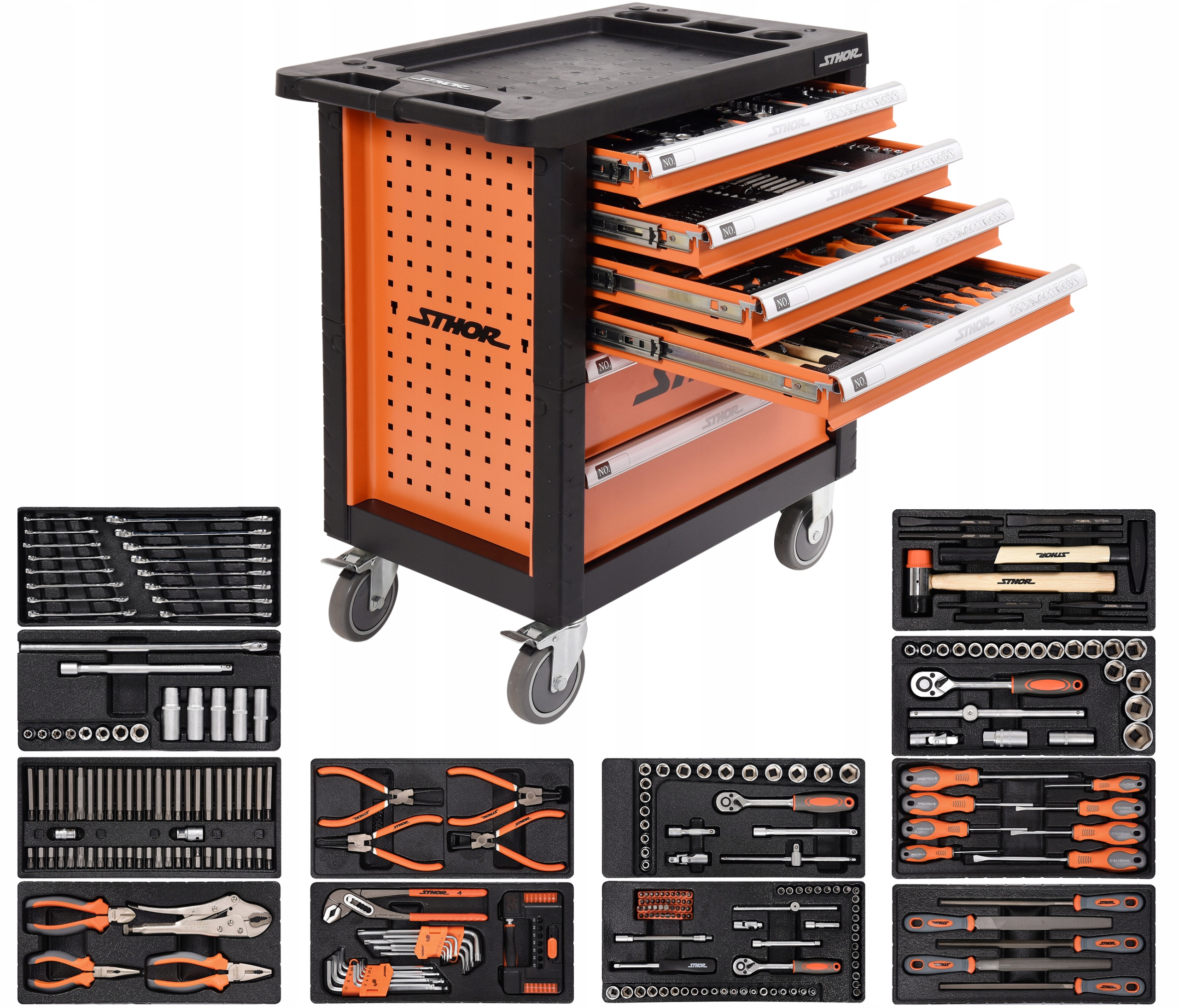 SZAFKA SERWISOWA WOZEK Z NARZEDZIAMI 302 EL STHOR