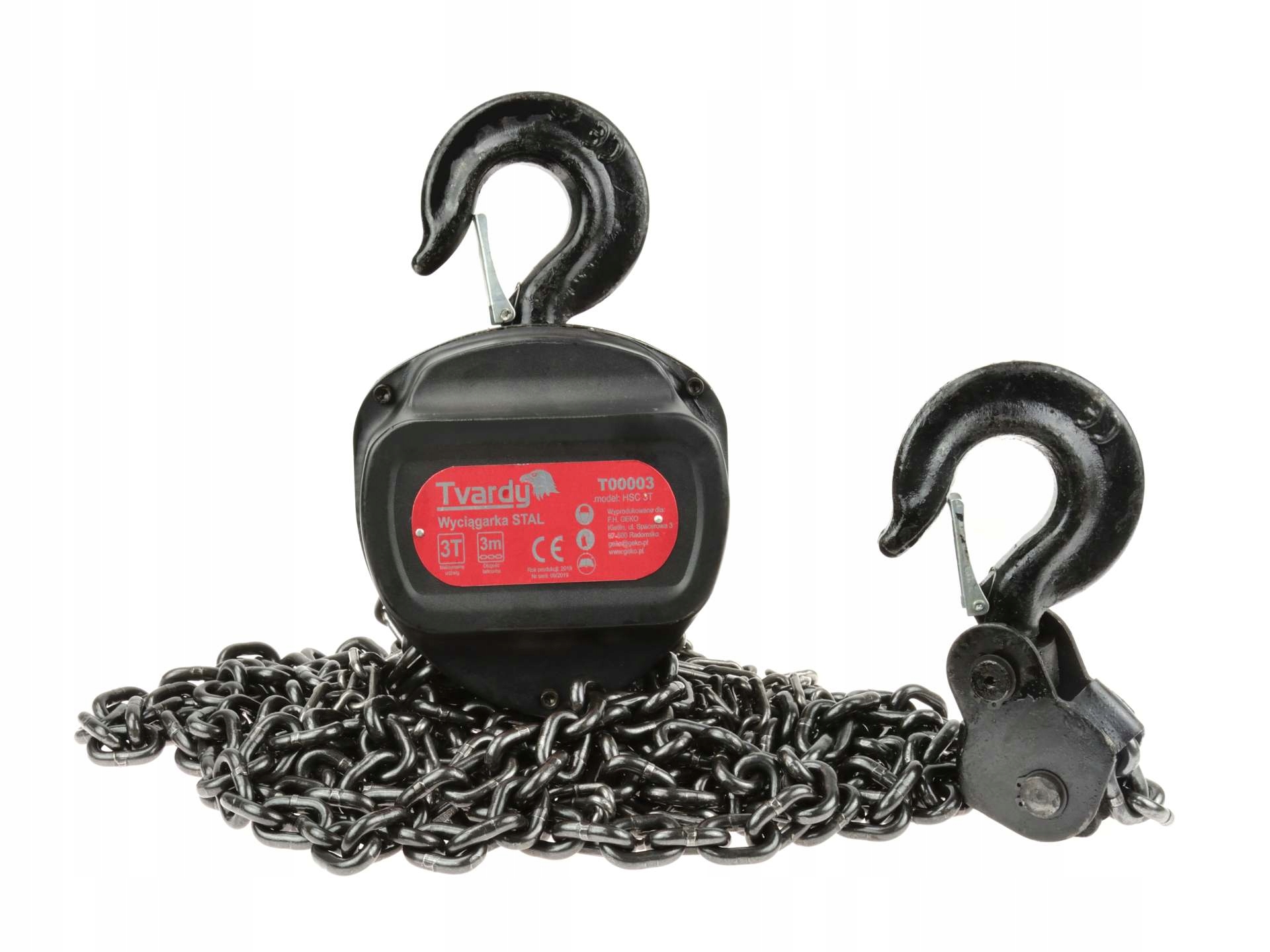 

Wyciągarka Wciągarka Łańcuchowa 3T 3M Stal Tvardy