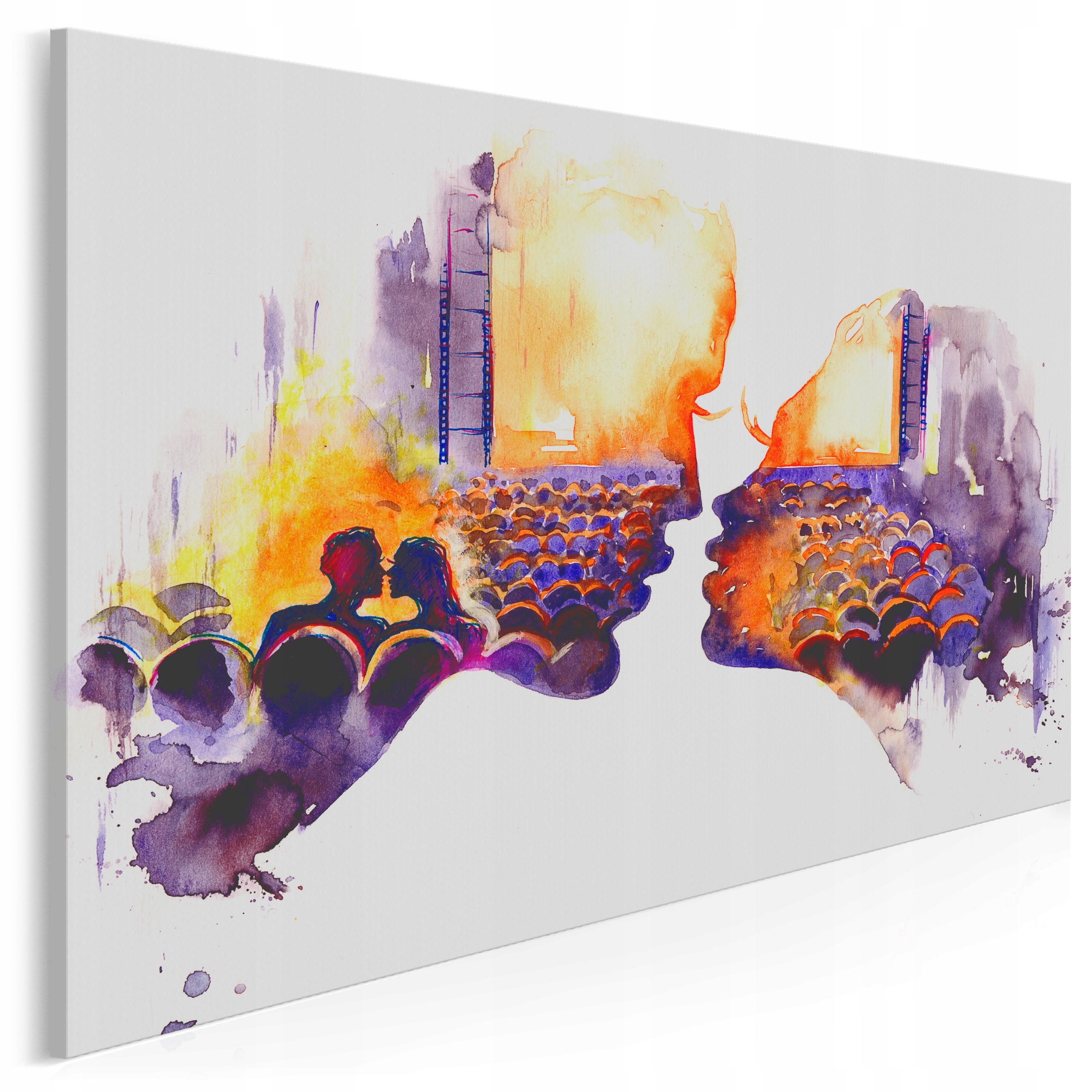 

89801 Q11 Obraz na płótnie Kino Miłość Romantyczny