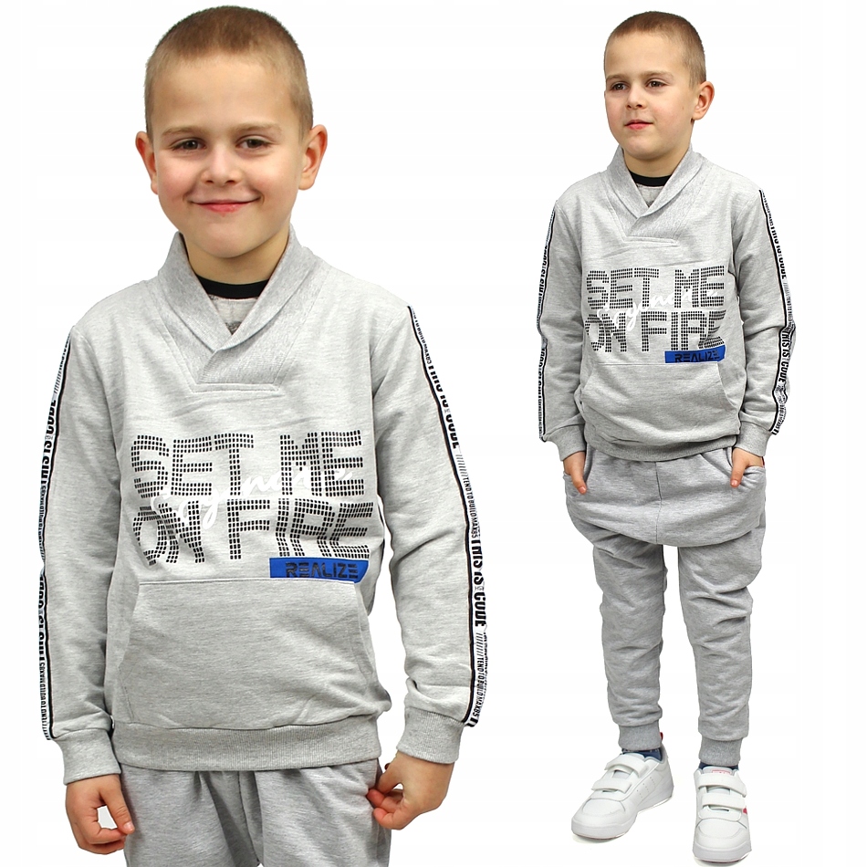 

Bluza Kangurka Szara Breeze Boys 152 GH460