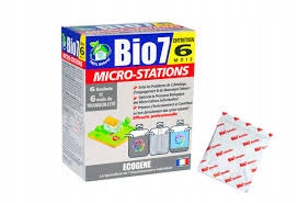 BIO 7 CHOC + BIO 7 MICROS STATIONS BIOLOGICZNE Właściwości antybakteryjne niwelujący zapachy rozkładający tłuszcze udrażaniający odpływ aktywator bakterii