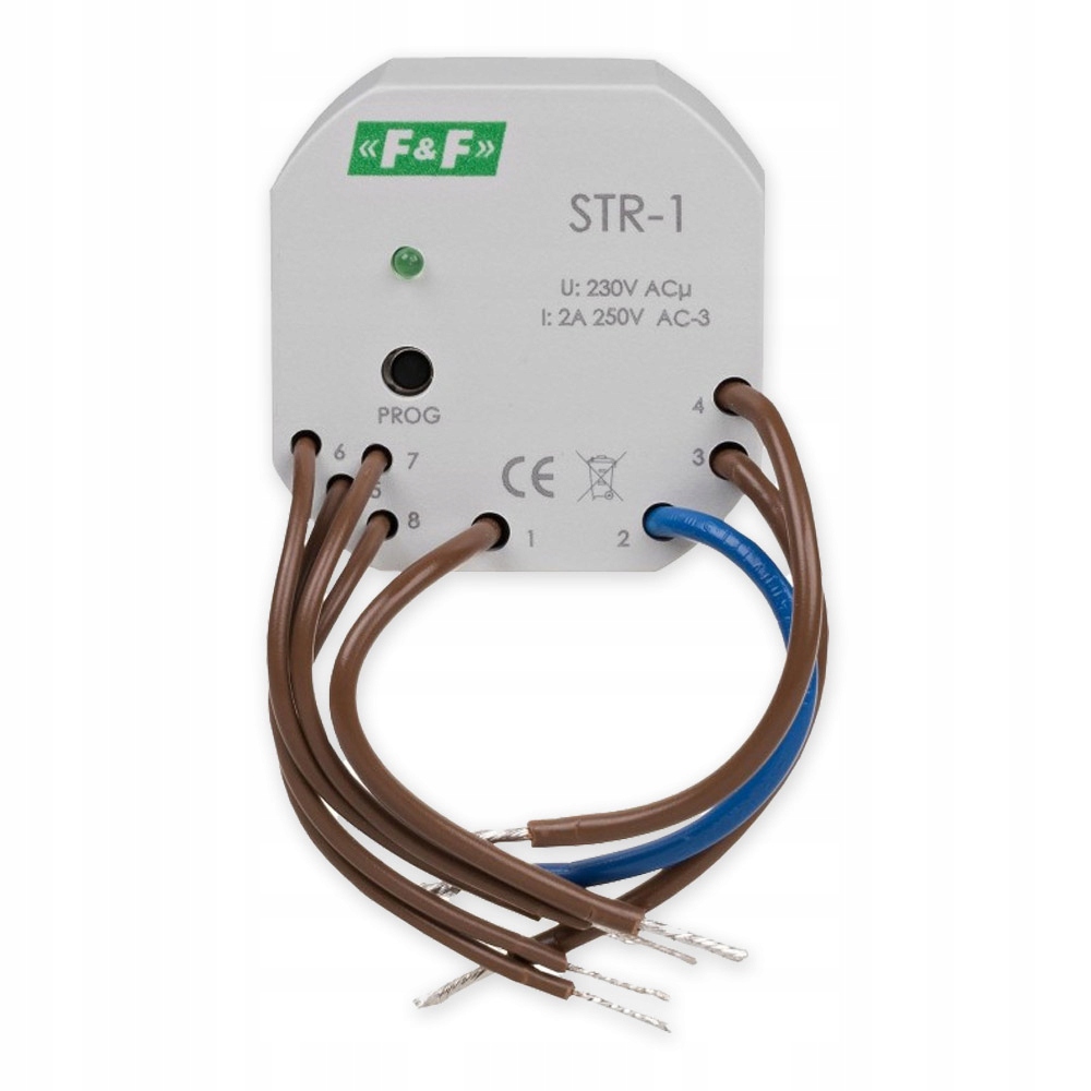 F&f Sterownik roletowy, dwuprzyciskowy napięcie 230V Ac STR-1