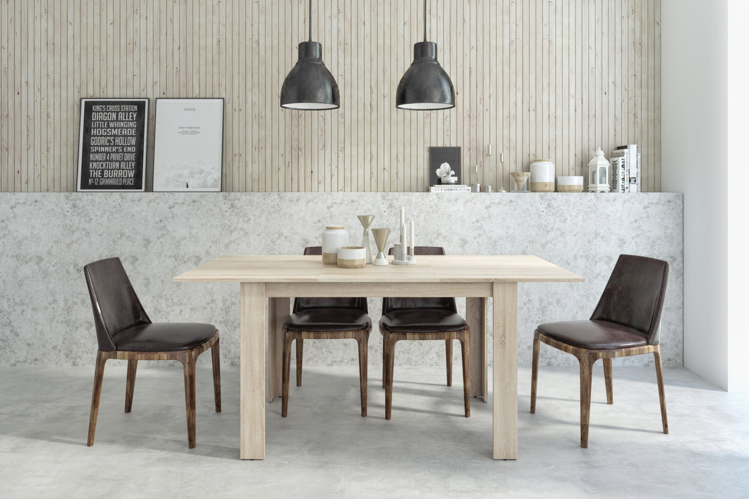 Stół rozkładany KONGO EXT 170X80cm DĄB SONOMA UFC Głębokość mebla 80 cm