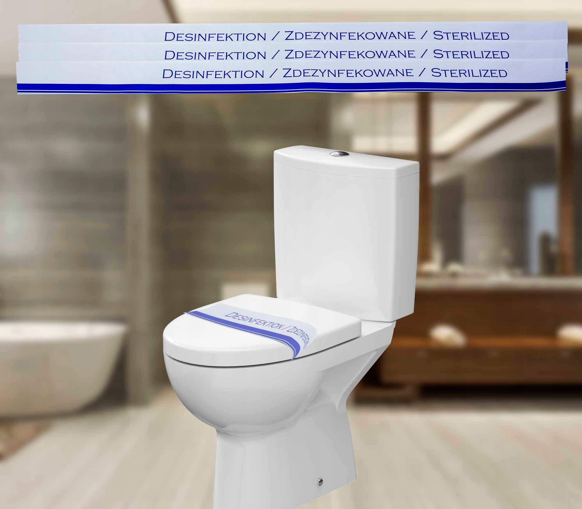 

Opaska na sedes zdezynfekowano Wc 50 szt dla hotel