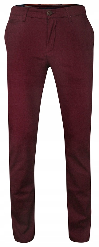 

Bordowe bawełniane spodnie chinos Rigon 30/32
