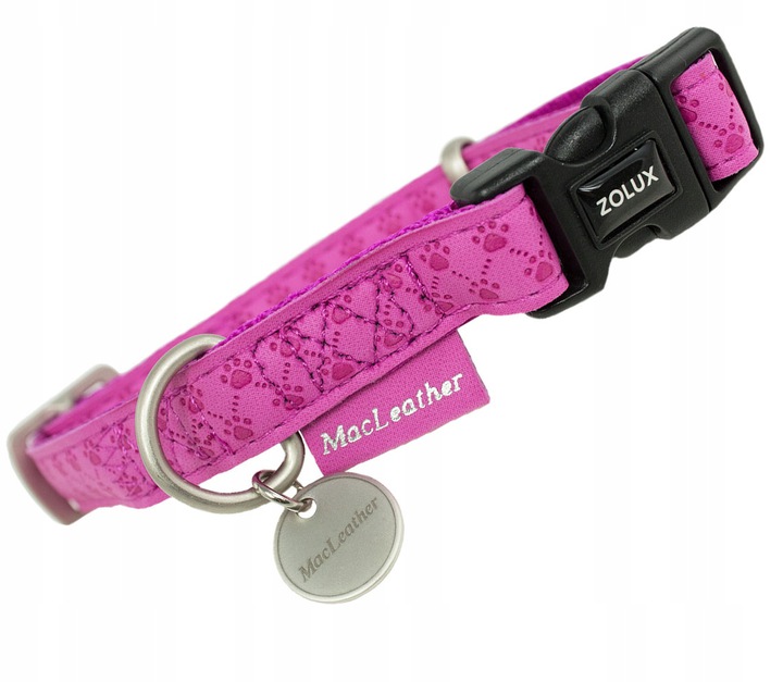 OBROŻA ZOLUX MACLEATHER TAŚMA 25mm FUKSJA 435173