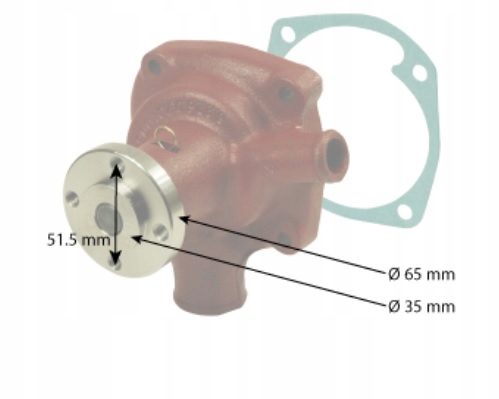 POMPA WODY SILNIK MWM FENDT RENAULT WODNA Part number 7701022333