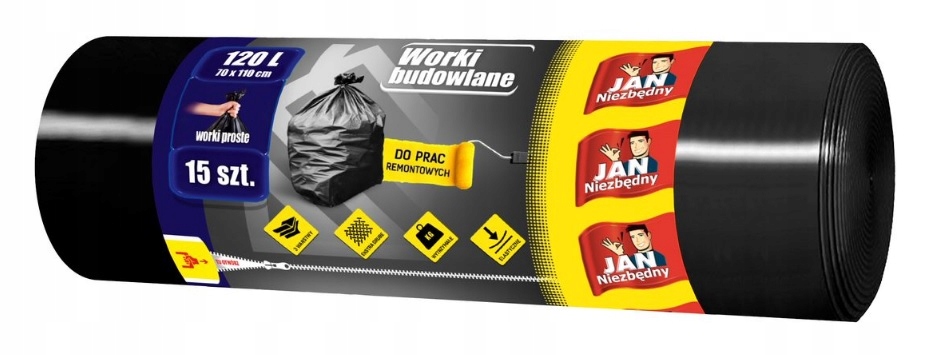 

Jan Niezbędny Worki Budowlane Remontowe 120l 15szt