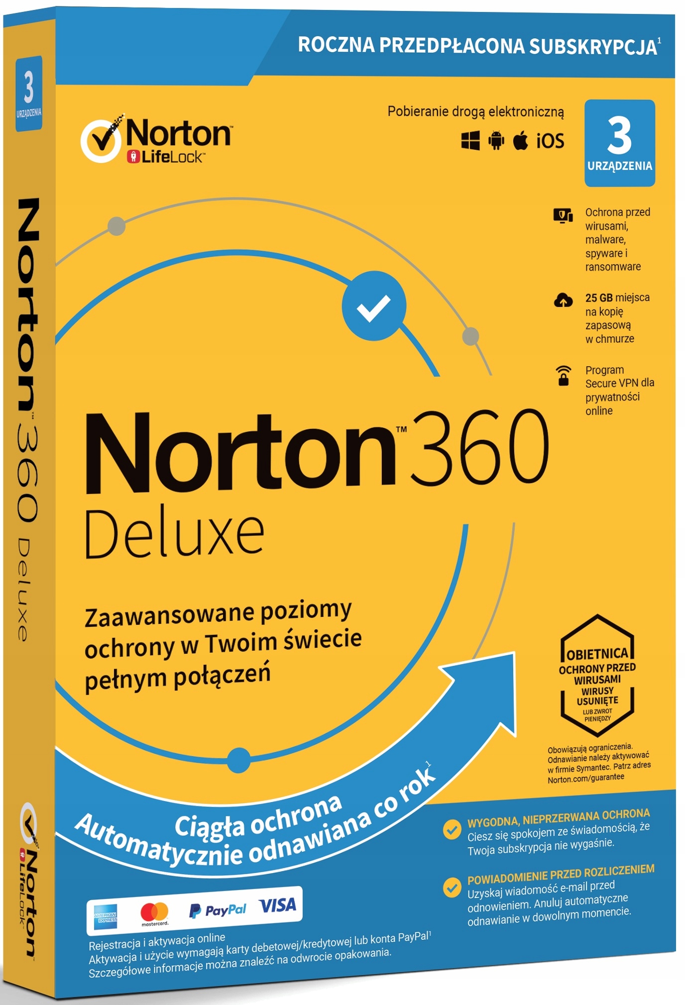 

2020 Box Norton 360 Deluxe 3ST 1ROK + Vpn + 25GB