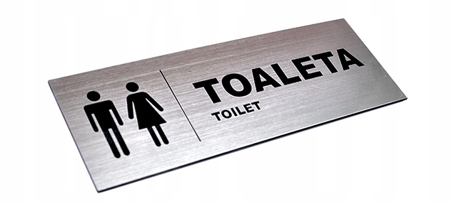 Tabliczka, Toaleta, WC, Piktogram, Extra grawer !
