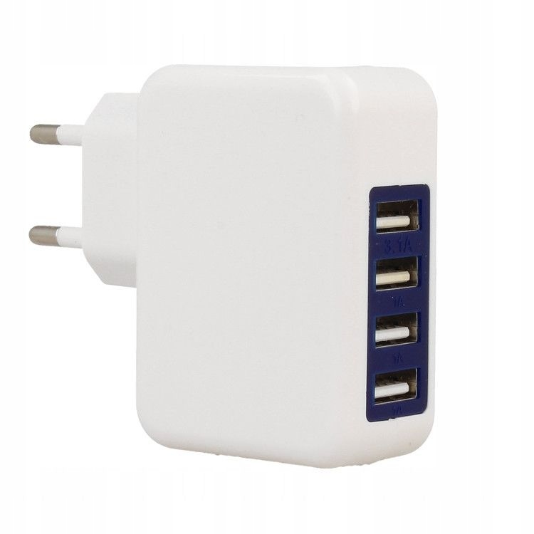 

Ładowarka Sieciowa 4x Usb 3.1A Tablety Telefony