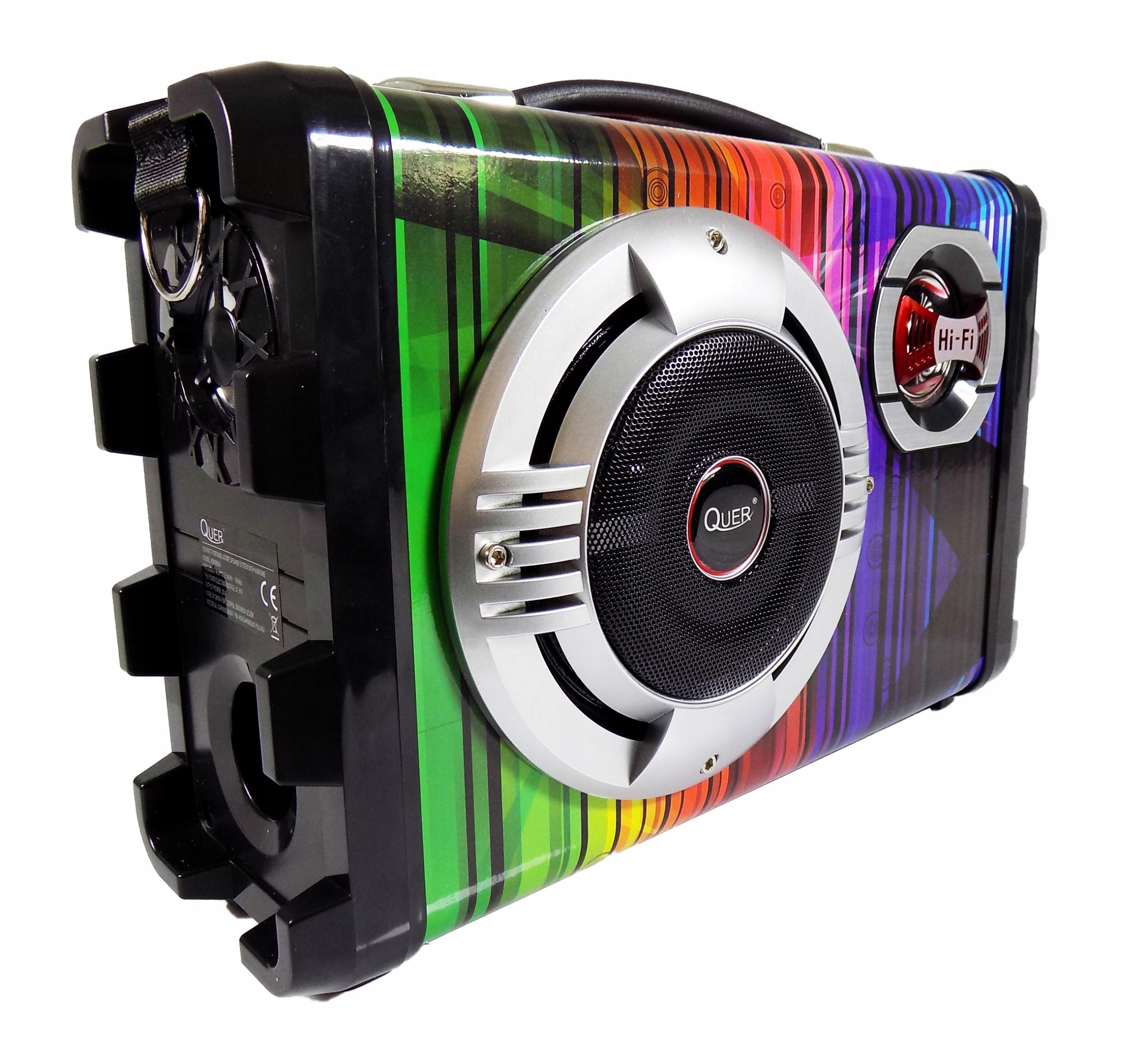 PRZENOŚNY ZESTAW KARAOKE 7W1 + 2 MIKROFONY USB BLUETOOTH Kod producenta 33-101