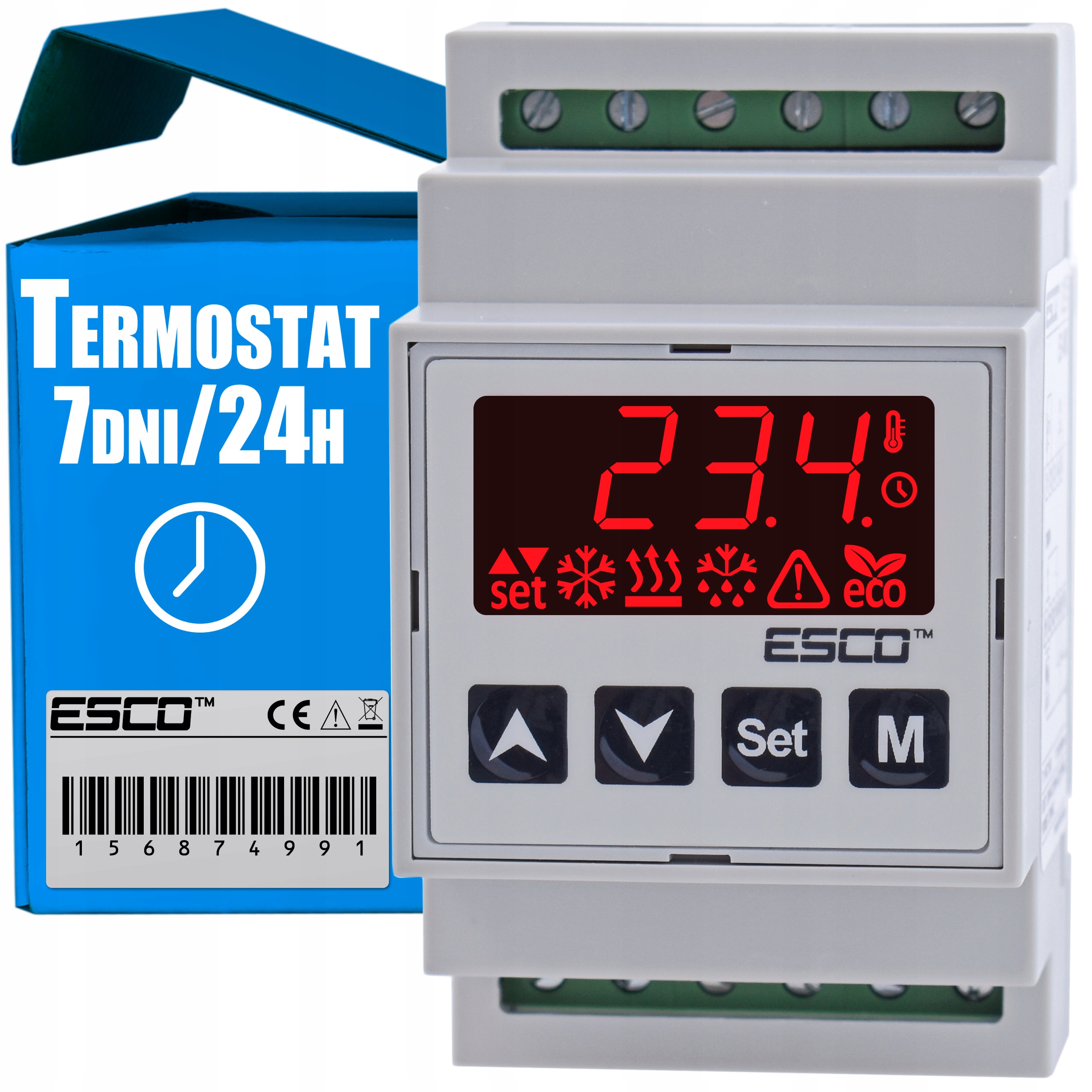 Termostat Regulator temperatury 2 taryfy G12 G12W