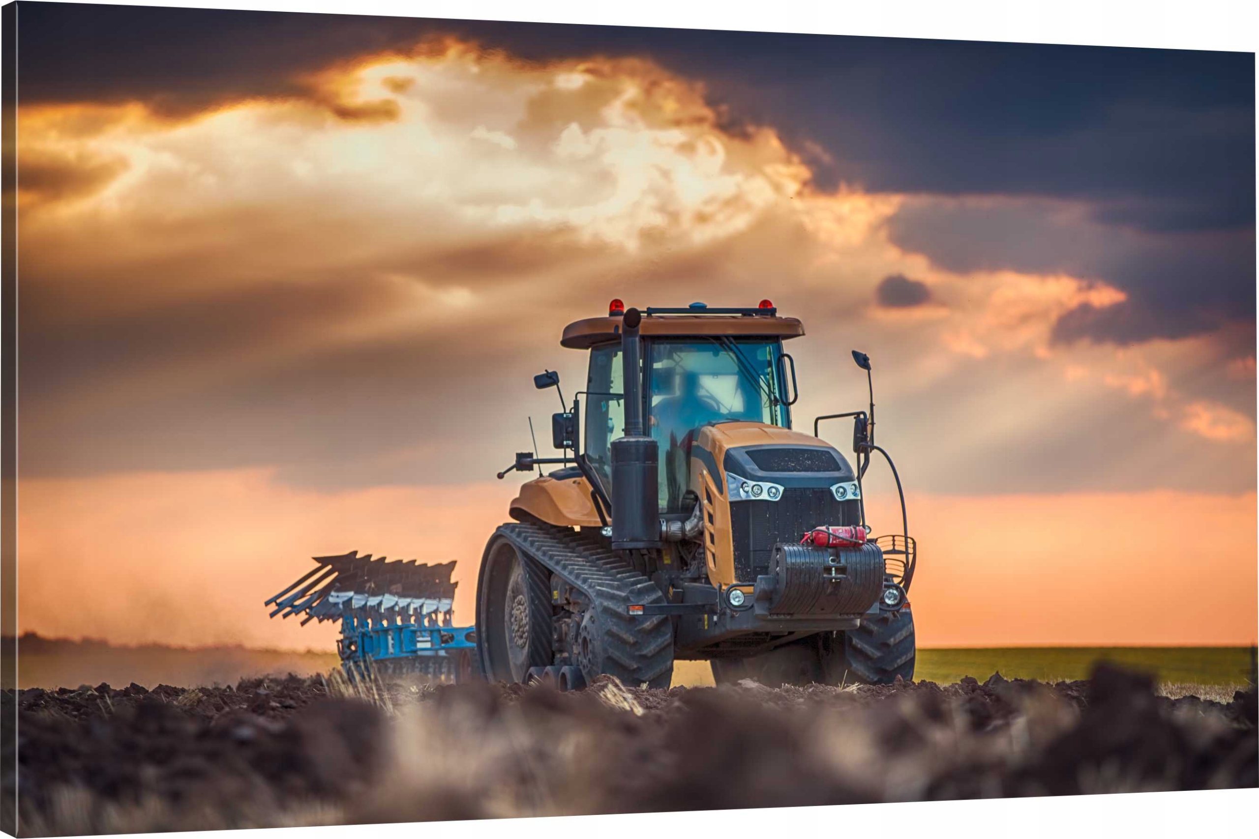 

Obraz Na Płótnie Traktor Żniwa Pole 70x50