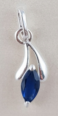 

Wisiorek Ag 925 Cyrkonia Blue Markiza