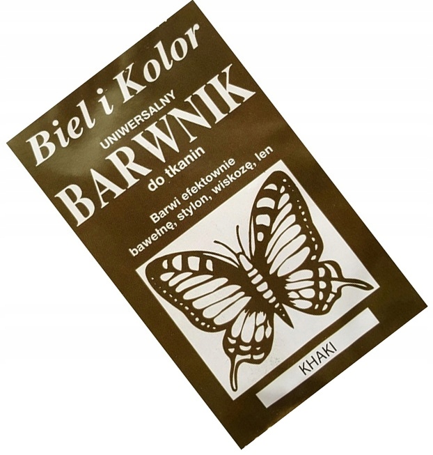 

Barwnik do Tkanin Bawełny Lnu Stylonu Khaki