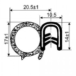 USZCZELKA GUMOWA ZBROJONA UNIWERSALNA DRZWI Producent części Inny