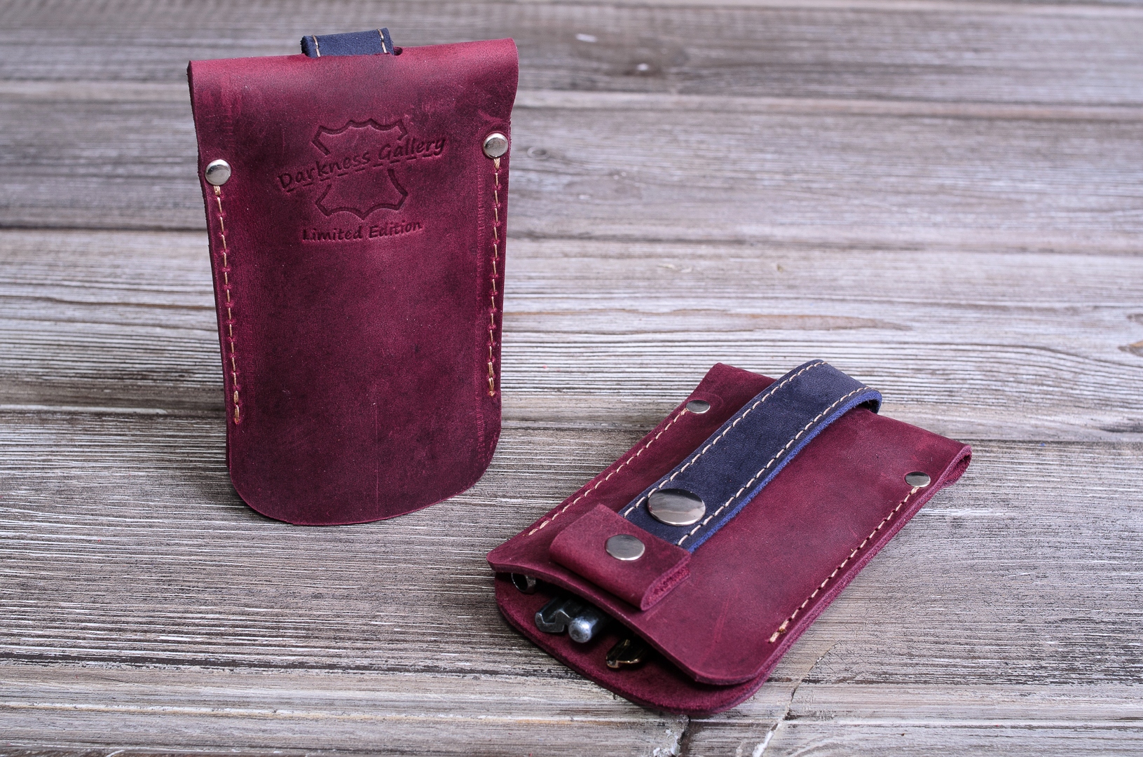 

Ręcznie robiony skórzany brelok etui na klucze