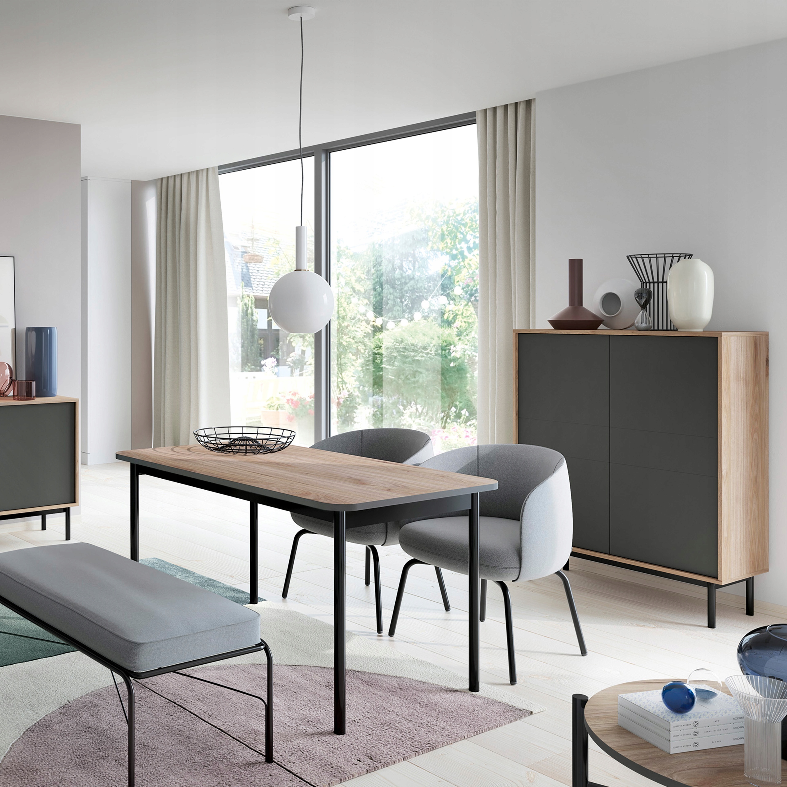 Szafka Komoda RTV FLOW 104 cm Indrustialne Meble Marka Piaski