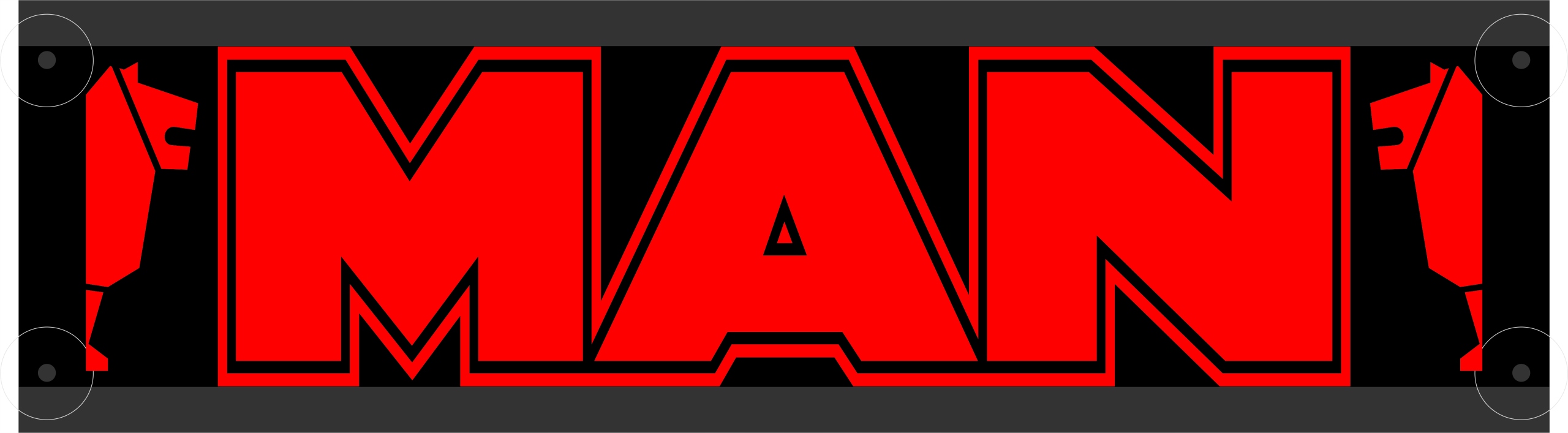 Tablica imienna LED MAN 50x14 LED GRATIS Producer M tech