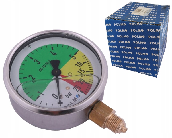 Manometr glicerynowy M80 0-5/25 bar G1/4 POLMO