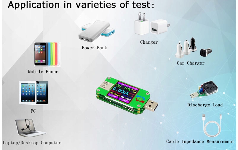 UM24 miernik portu USB V A Ohm temperatura mAh mWh Marka Inna