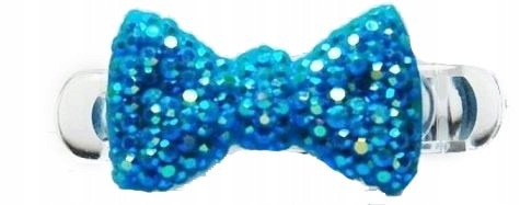 

Kokardki Diamenciki Spinki Małe Yorki Blue Opal