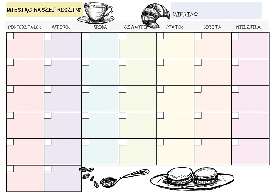

Kalendarz Planer Magnetyczny Tablica Na Lodówkę
