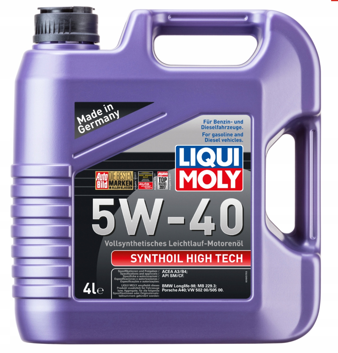 LIQUI MOLY SYNTHOIL HIGH TECH 5W40 4L (2194)