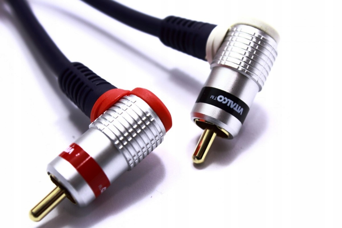 KABEL RCA KĄTOWY 2X RCA CHINCH VITALCO 1,5M EAN (GTIN) 5907534732481