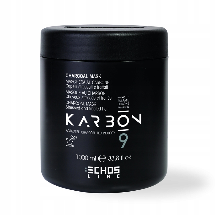 Karbon maska s aktivním uhlím Echosline 1000ml