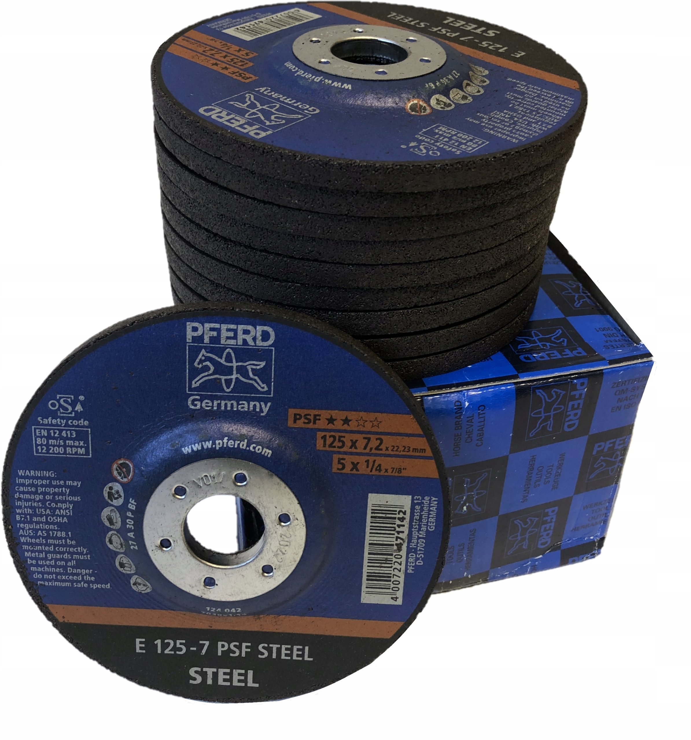 

Pferd Tarcza do szlifowania stali 125x7,2 10 szt