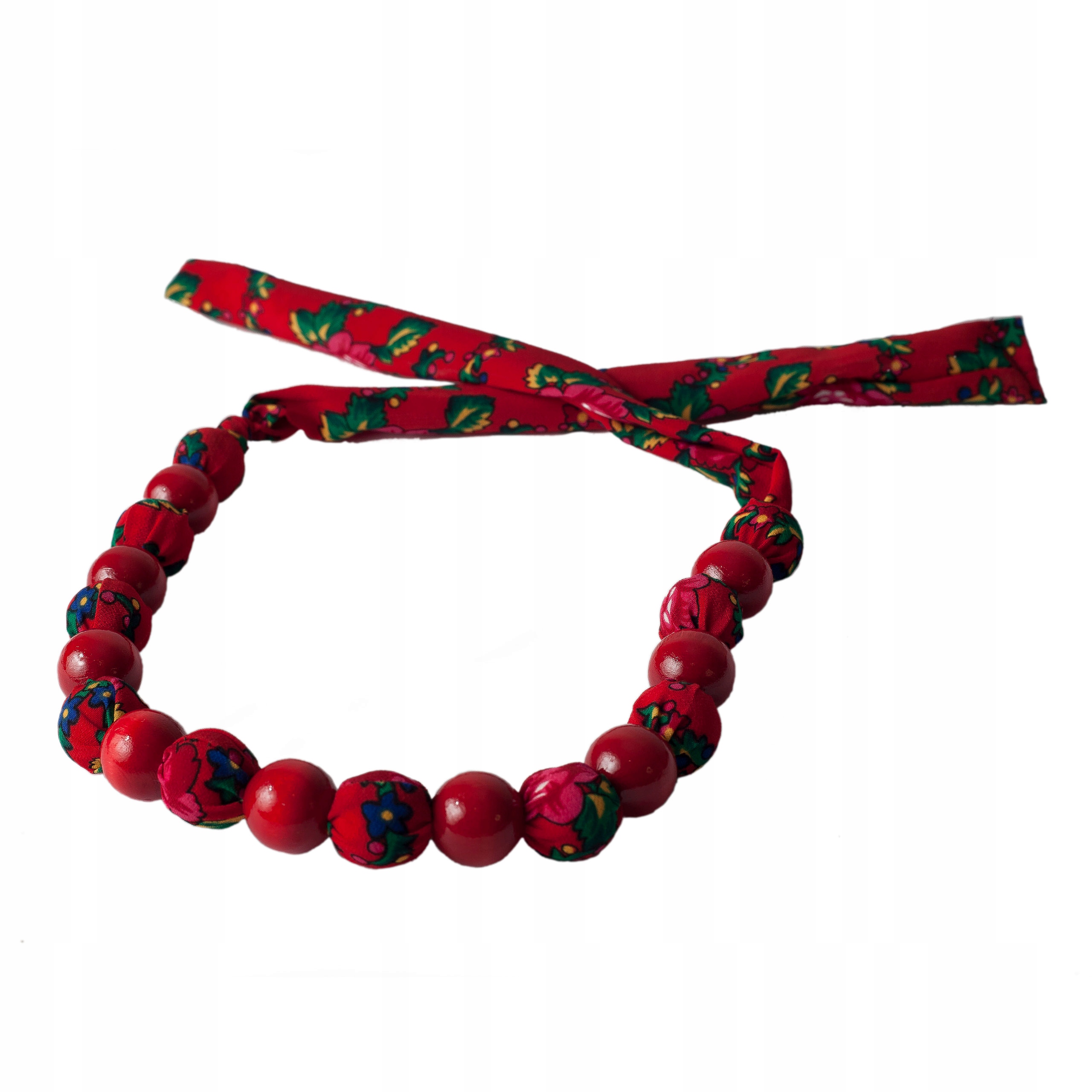 

Korale góralskie naszyjnik folk chusta etno