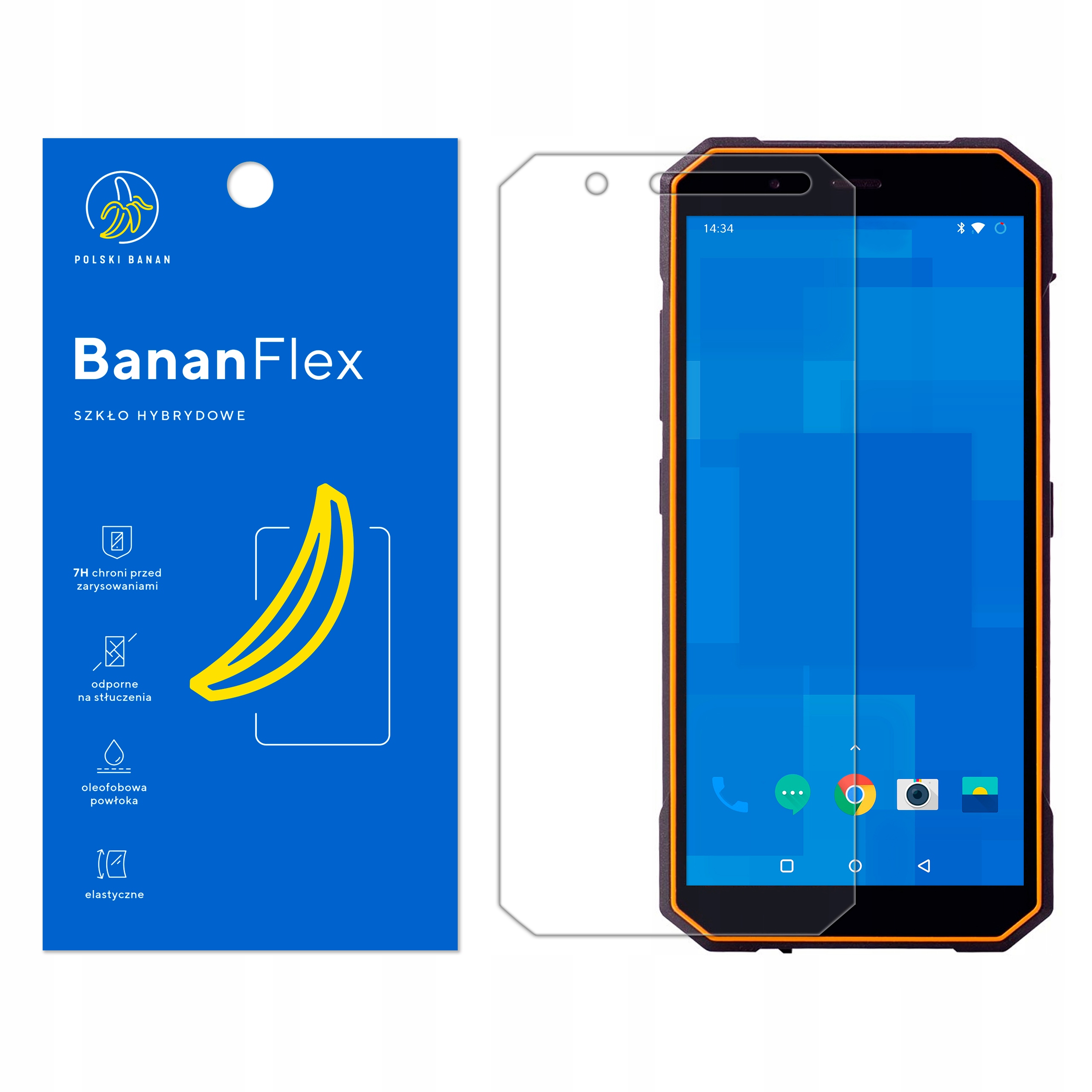 

Szkło Hybrydowe 7H do myPhone Hammer Energy 18x9