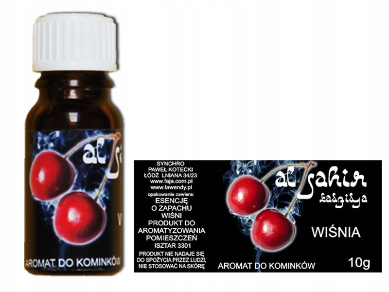 olejek zapachowy Wiśnia 12 ml do kominków wiśniowy