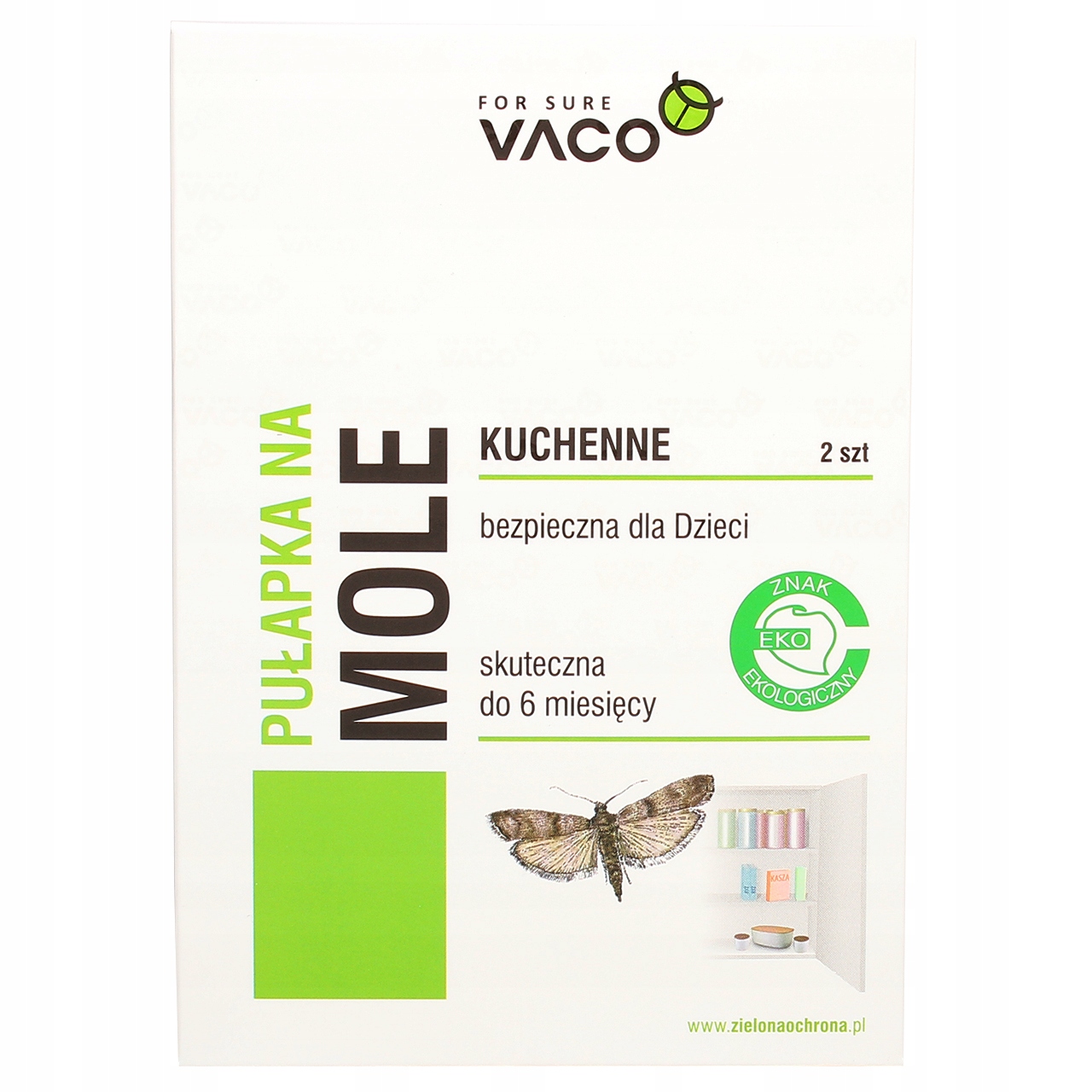 

Eko pułapka na Mole Kuchenne Spożywcze Vaco 2szt.