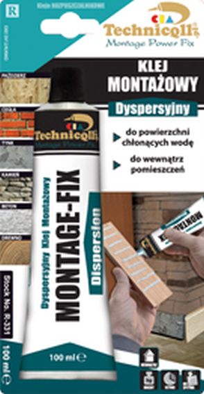 KLEJ MONTAŻOWY DYSPRESYJNY 100ml Technicqll BUD