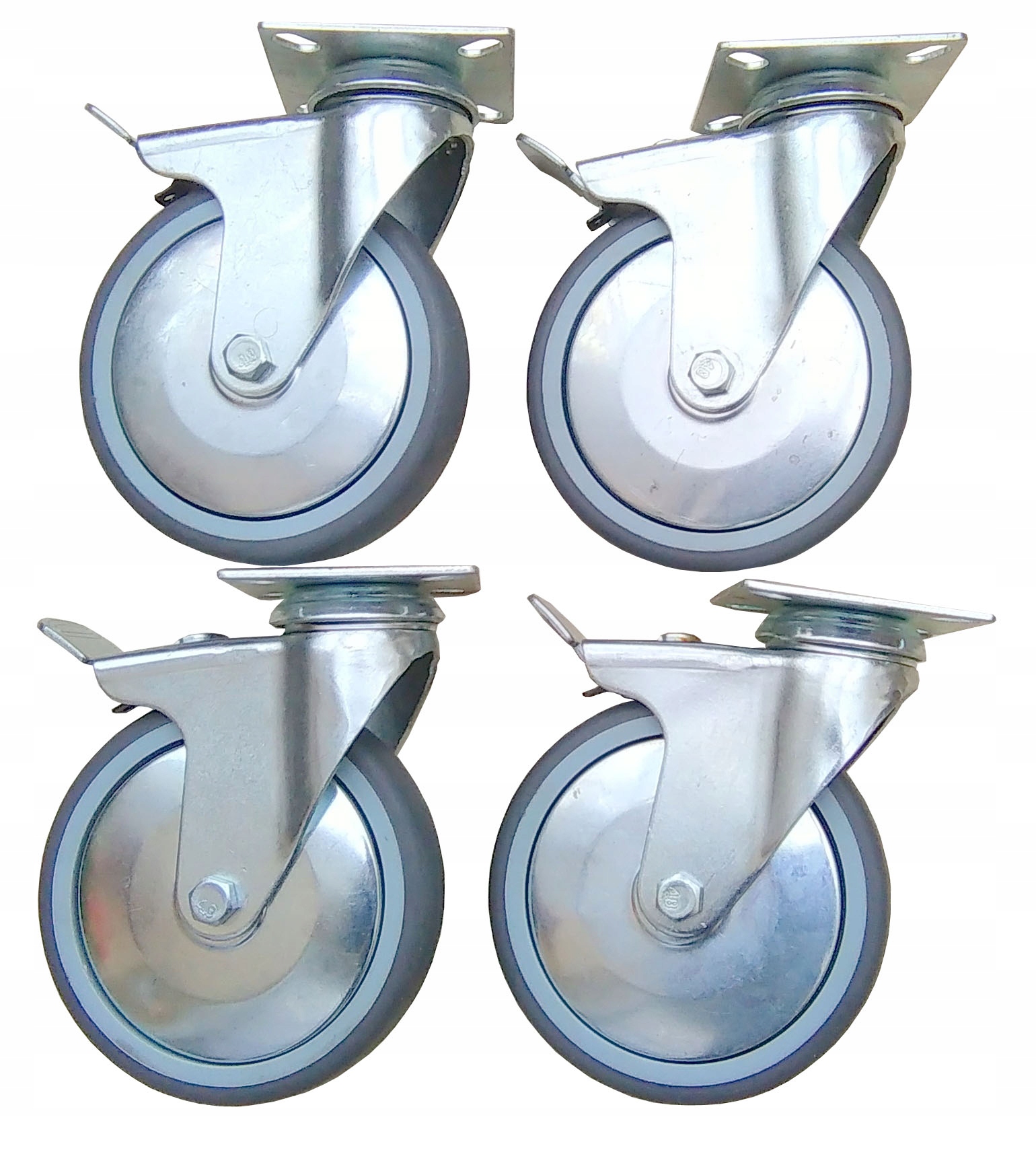 Kolečko 125 mm kolečka brzda sada 4 ks