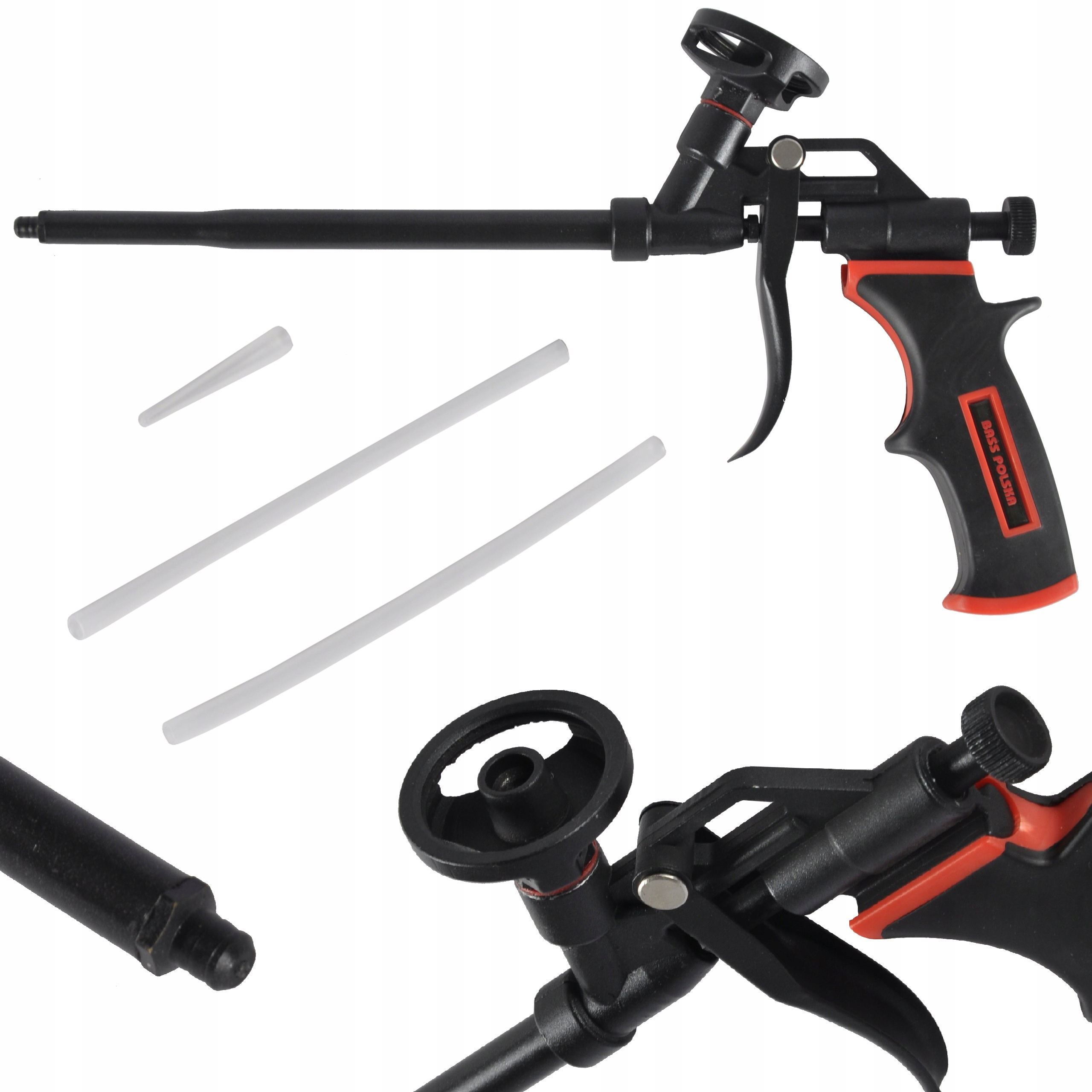 PISTOLET DO PIANKI PIANY MONTAŻOWEJ TEFLON ALU BASS POLSKA Marka Bass Polska