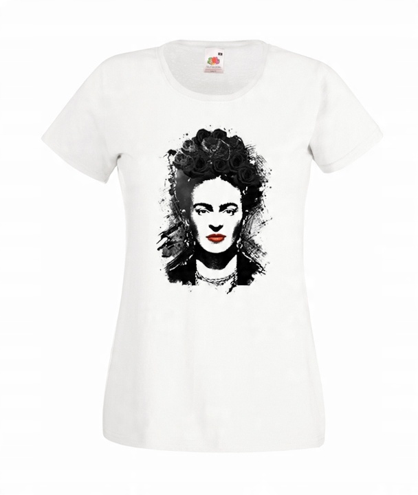 

XL Koszulka Damska Frida Kahlo Kwiaty Meksyk Wzór