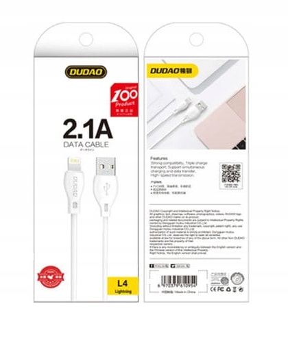 DUDAO kabel przewód USB / micro USB 2.1A 2m mocny