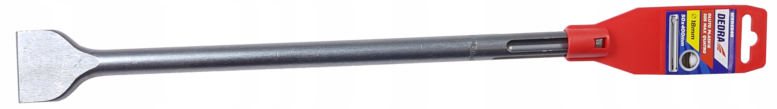 

Dłuto płaskie Sds Max fi 18 400 mm Dedra do betonu