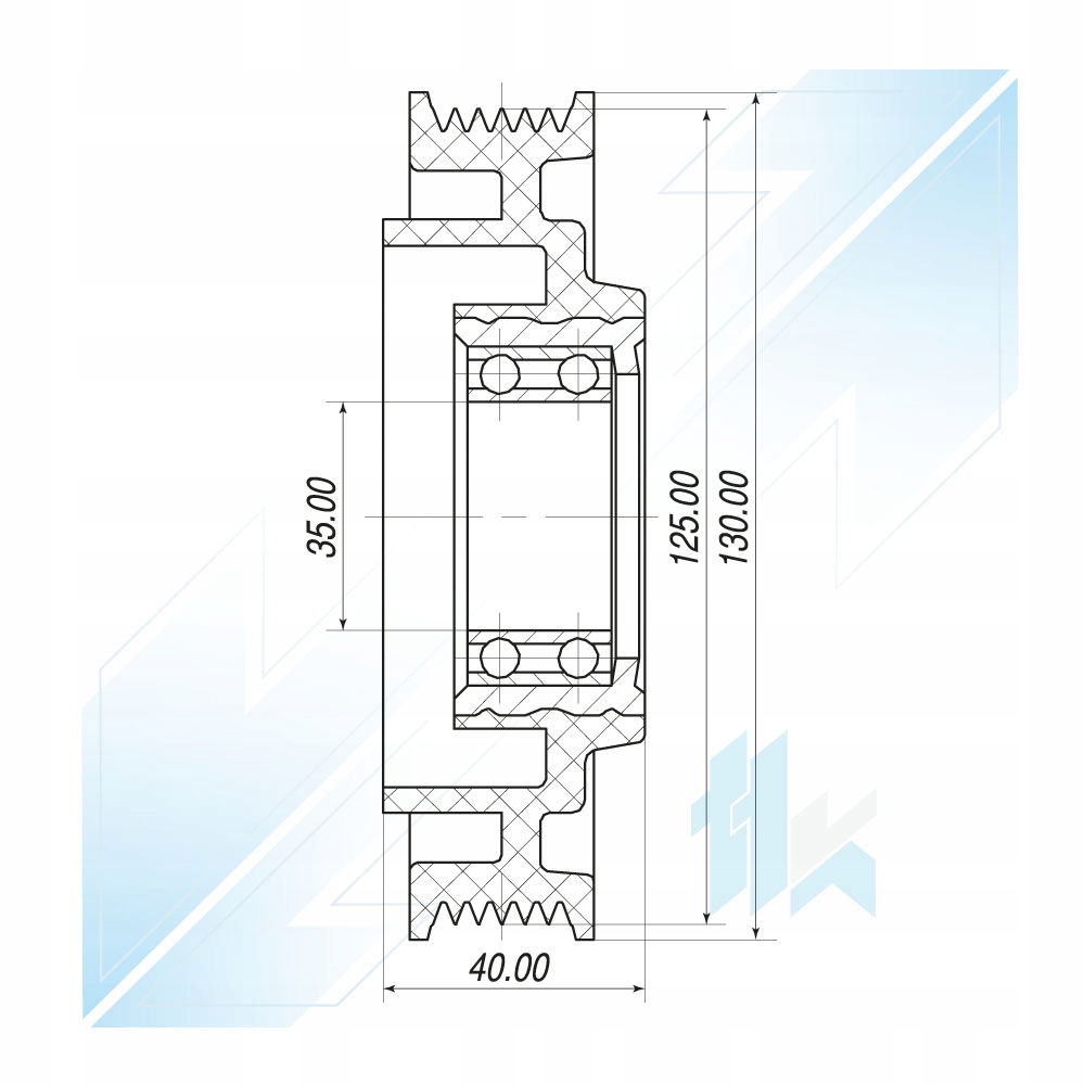 Koło Pasowe Sprężarki Klimy Audi A4 B7 A6 B6 A8 V8 Numer katalogowy części 111D6E4609