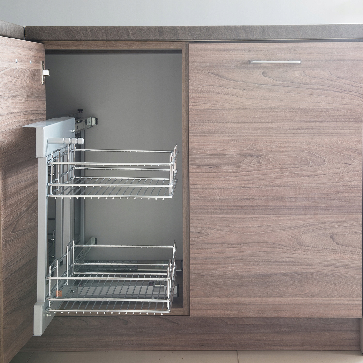 Kosz Cargo Magic Corner 800mm PTJ017ER AMIX Prawy Głębokość mebla 48 cm