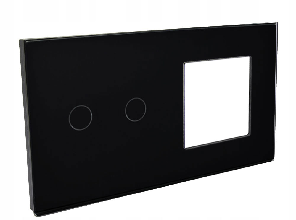 

B-line Srp Panel Ramka Szklana 2G (2+PL) Czarna